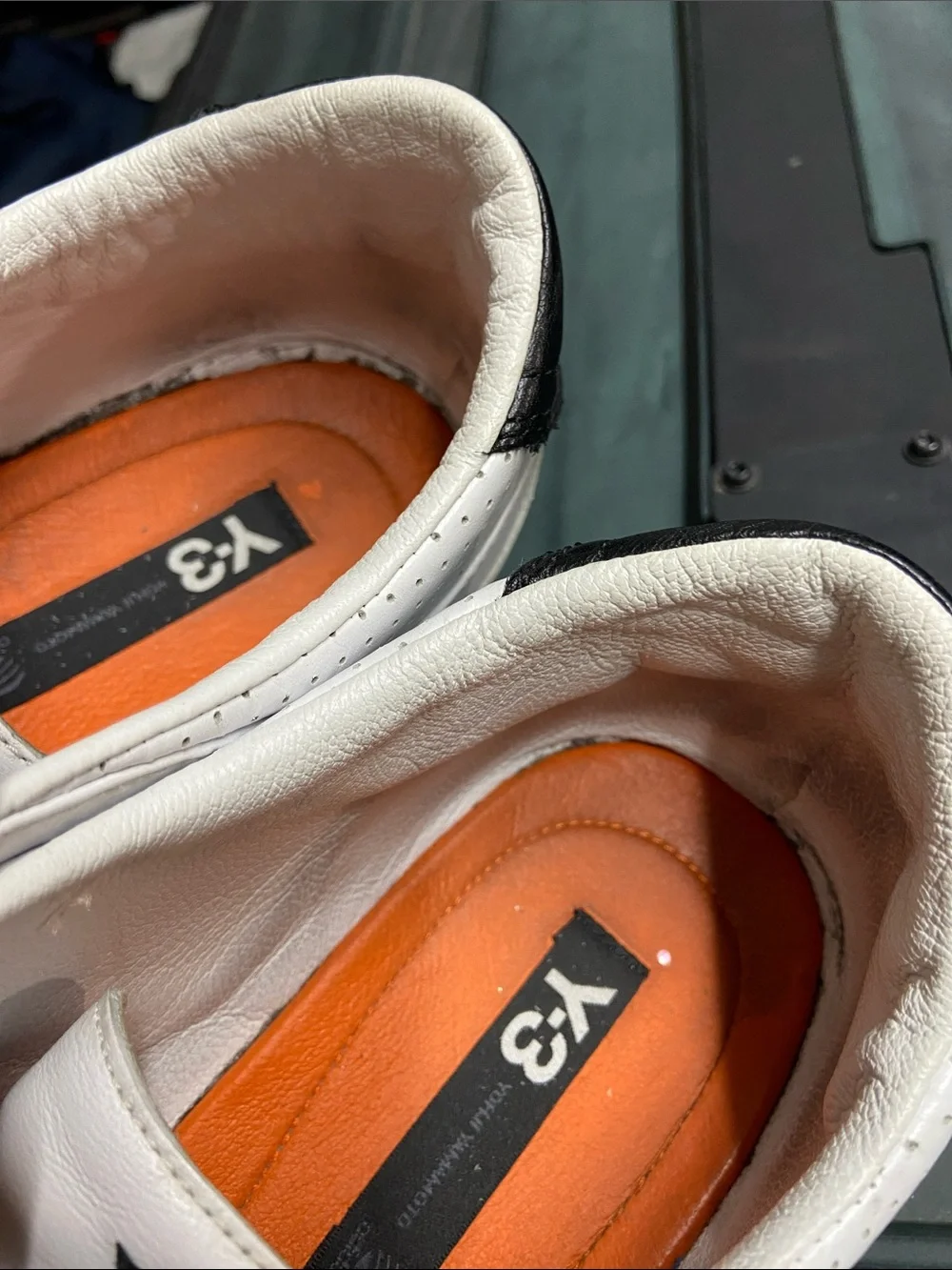 Y-3 ADIDAS YOHJI YAMAMOTO YOHJI Canvas SIGNATURE LOGO SNEAKERS White Sz 12.5